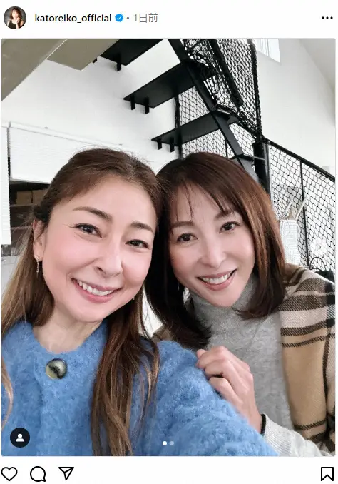 【画像・写真】かとうれいこ　“同世代”クラリオンガールと2ショットが大反響　「懐かしい」「2人とも綺麗」