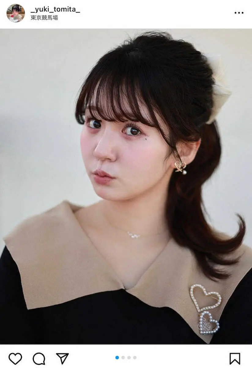 【画像・写真】冨田有紀の公式インスタグラム（＠yuki_tomita_777）から。