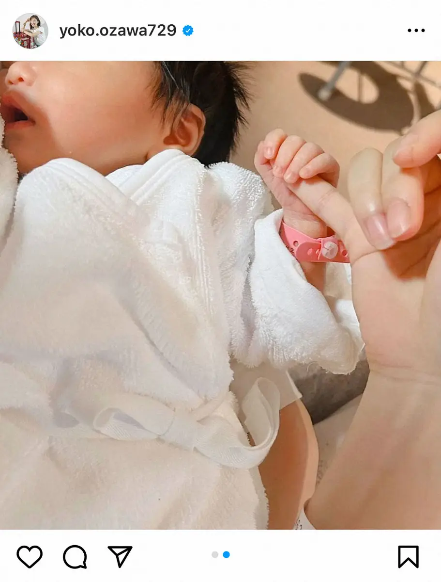 【画像・写真】フジ小澤陽子アナ　第1子出産を報告「毎日愛おしさと尊さで胸がいっぱい。何にも代え難い大切な存在」