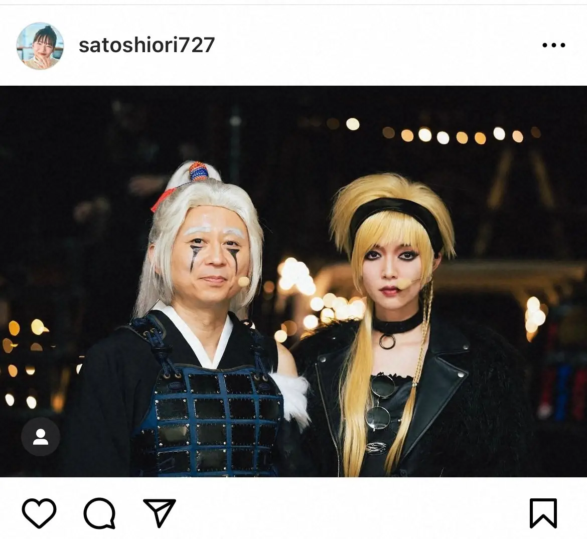 【画像・写真】佐藤栞里、金髪×ビジュアル系メーク姿を公開「別人すぎる」「かっこ良すぎて惚れそう」