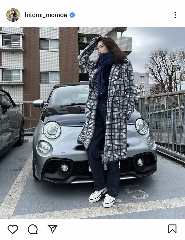 【画像・写真】高橋ひとみ　日本で65台しか販売されなかった希少愛車との2ショット披露に「かっこいい！」の声