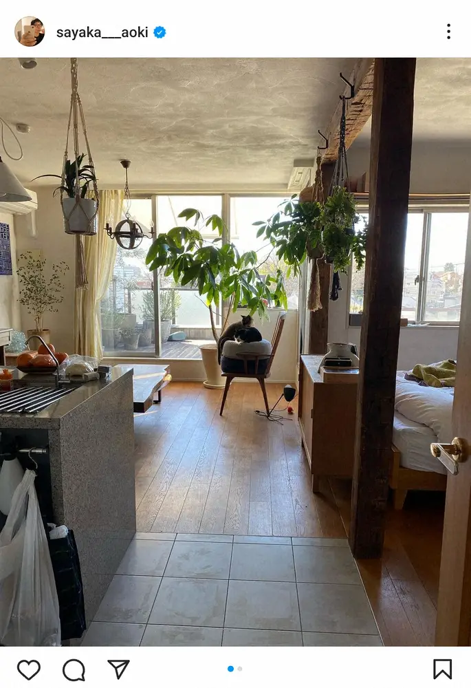 【画像・写真】青木さやか　舞台公演中の自宅写真が話題「こんなおしゃれな部屋に住みたい」「居心地よさそう」の声