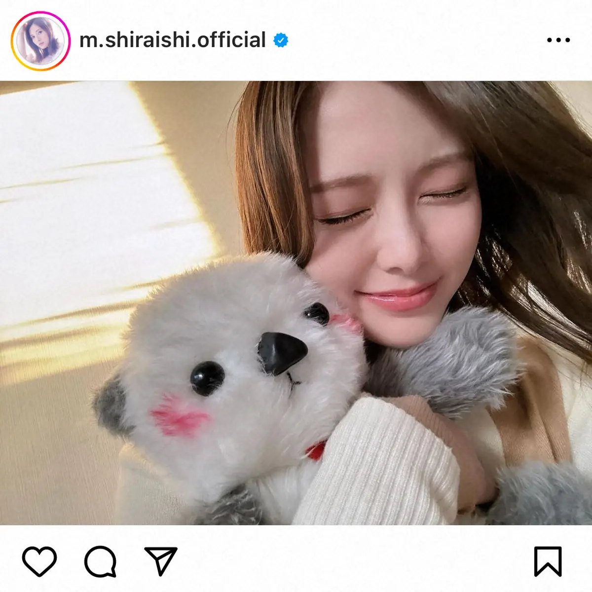 【画像・写真】白石麻衣公式インスタグラム（＠m.shiraishi.official）から