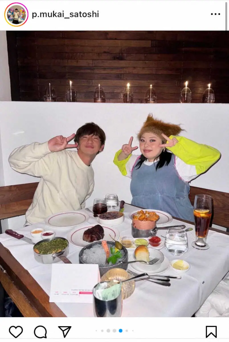 【画像・写真】パンサー向井　渡辺直美と“デート”みたいな写真が話題「楽しそう～」「二人ともかわいい」