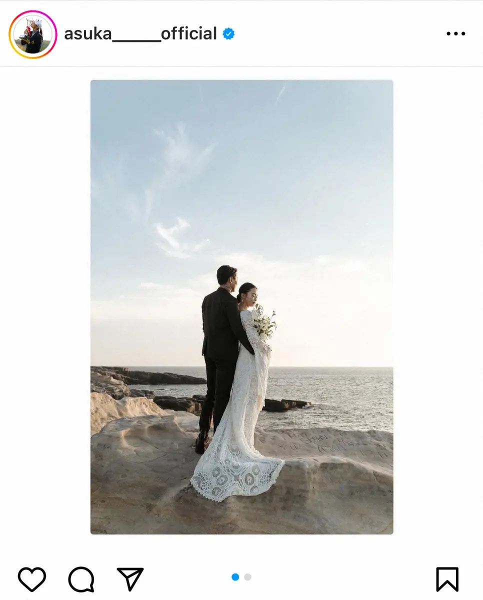 【画像・写真】女子ゴルフ・柏原明日架 結婚を発表　ウエディングフォト公開し「心の温かい彼と人生歩んでいきます」