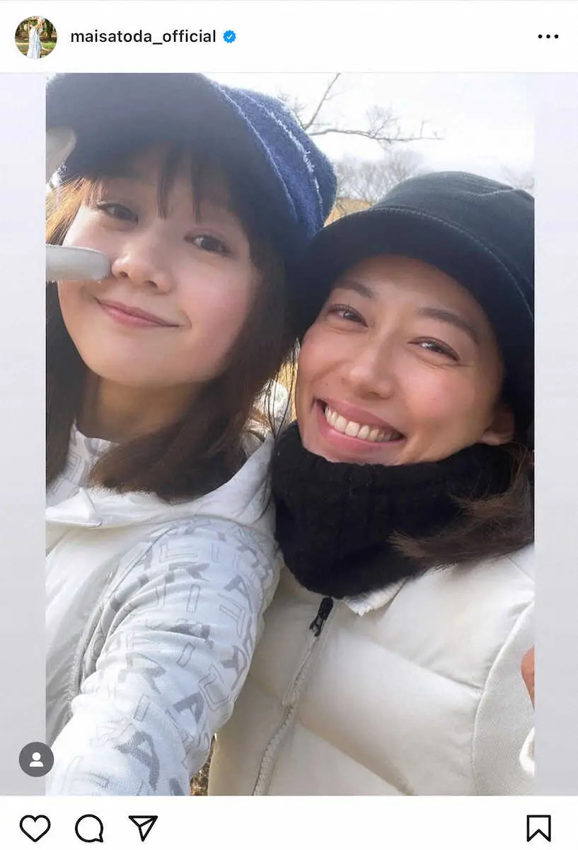 【画像・写真】里田まい公式インスタグラム（@maisatoda_official）から