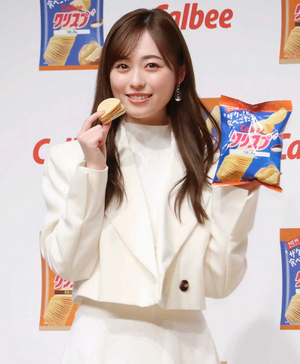 【画像・写真】福原遥　理想は「クリスプ」5枚重ね　ポテチ新CM発表会「腹八分目くらいで」