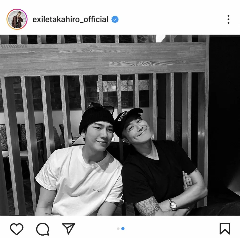 【画像・写真】TAKAHIRO　「楽しかったね」“弟”人気シンガーと2ショットに「最強兄弟」「ステキ」「かわいい」