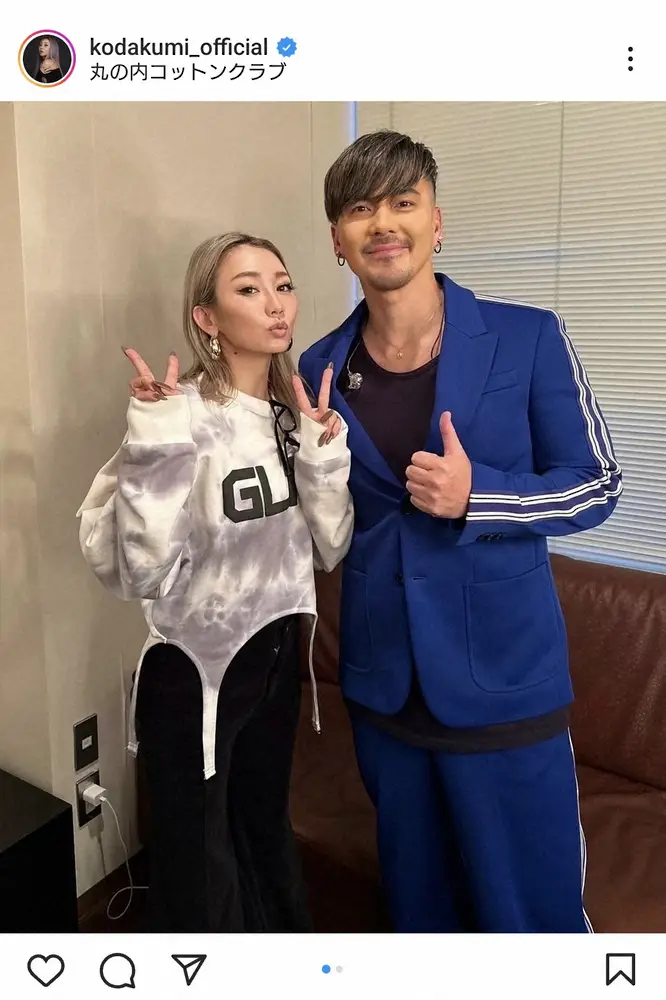 【画像・写真】倖田來未　「お兄ちゃんのよーな存在」「歌うますぎて」実力派歌手と2ショットに「素敵に無敵」の声