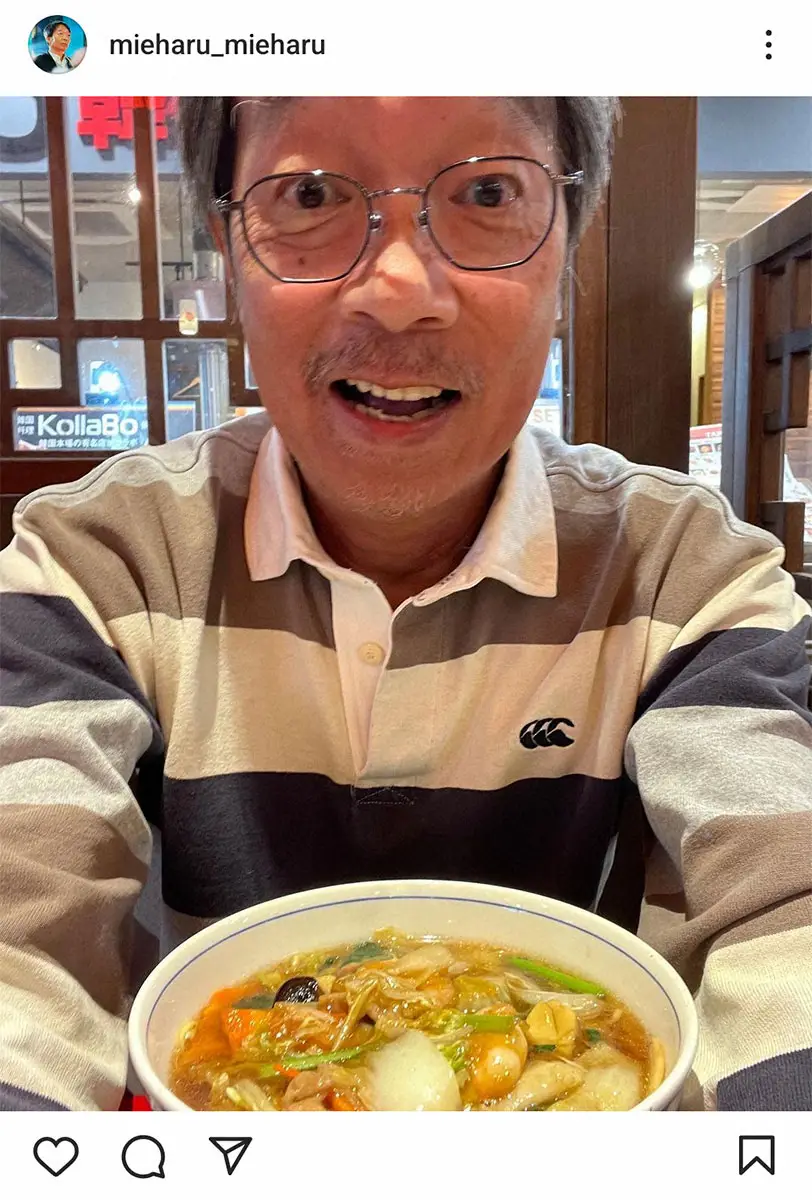 【画像・写真】下咽頭がん闘病中の見栄晴　放射線治療の影響で味覚がなくなったと明かす「何を食べても味はほとんど無し」