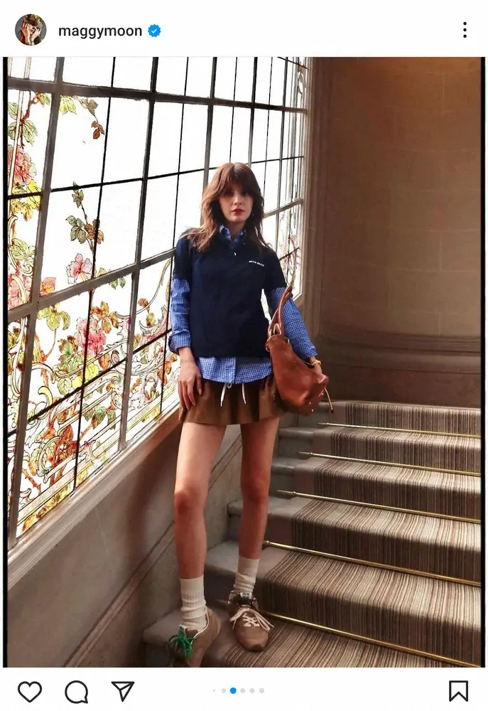 【画像・写真】マギー　カジュアル美コーデに「スタイル完璧」「ミニの神」の声