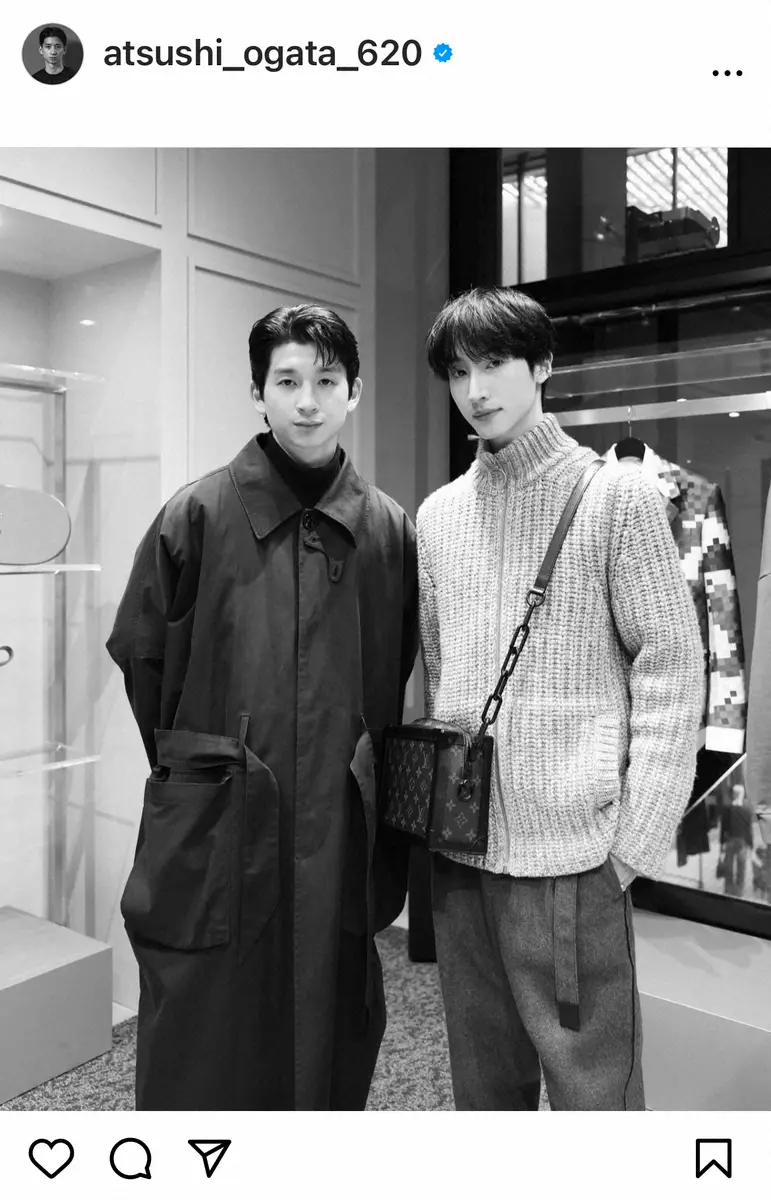 【画像・写真】緒形直人＆仙道敦子の次男・緒形りょう　24歳誕生日に感謝　兄・敦はツーショットで「最高の一年を」