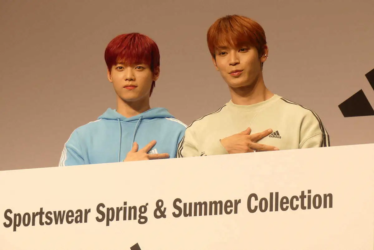 【画像・写真】JO1與那城奨&INI木村柾哉　新ウエア着て花見したい