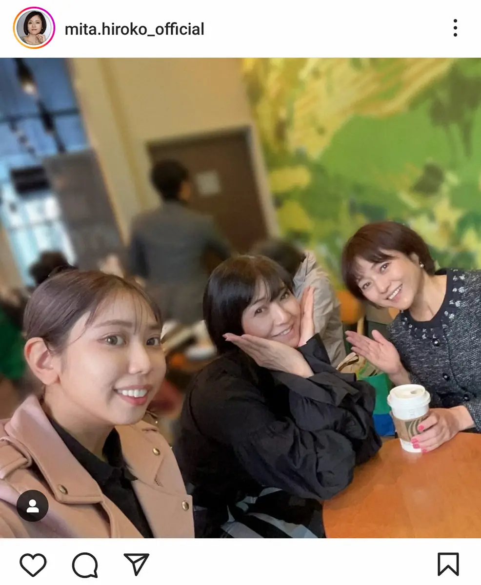 【画像・写真】三田寛子「高校のクラスメイト」元人気アイドルと再会ショット　「2人とも変わらない」「お若い」と反響