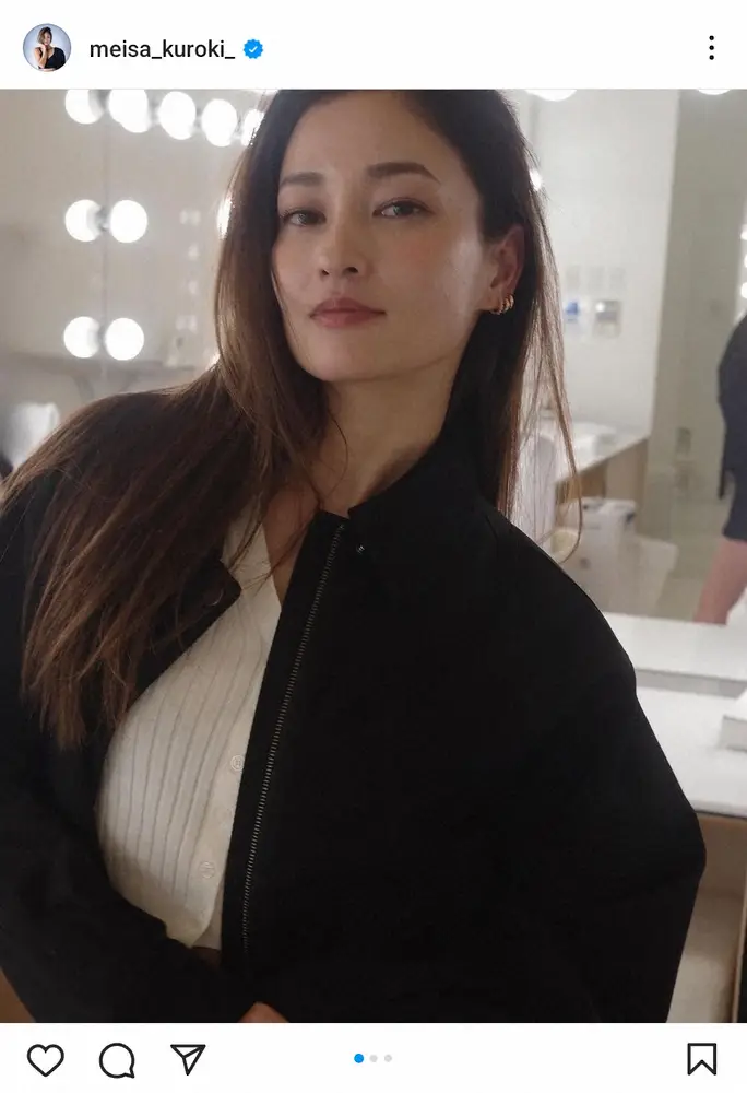 【画像・写真】黒木メイサ　「心霊写真じゃないからね」メーク室でのオフショに「ドキッとした」「座敷童子が…」の声