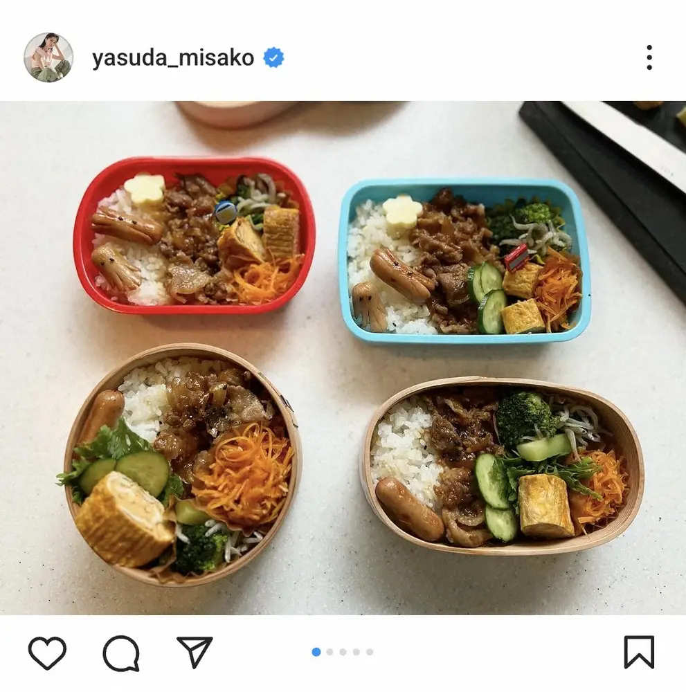 【画像・写真】安田美沙子　子供ら家族に作った愛情弁当披露に「素晴らしい」「健康的」「美味しいそう」の声