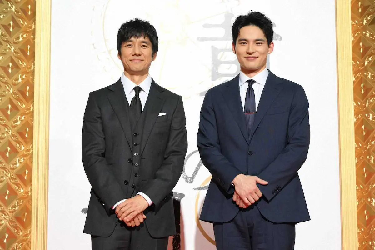 【画像・写真】西島秀俊　青年期演じた水上恒司に「こんな男前に似てるなんて」　テレ朝ドラマ「黄金の刻」