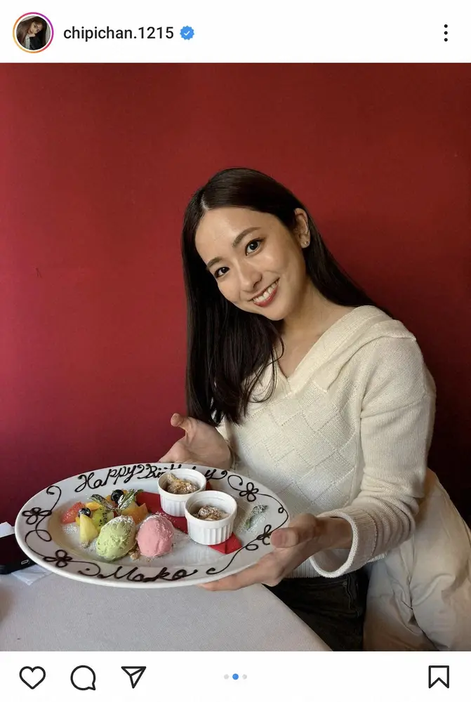 【画像・写真】近藤千尋　TBSの人気女子アナの誕生日祝福ランチショット「美人2人眼福」「最高」「仲良し2人組だ」