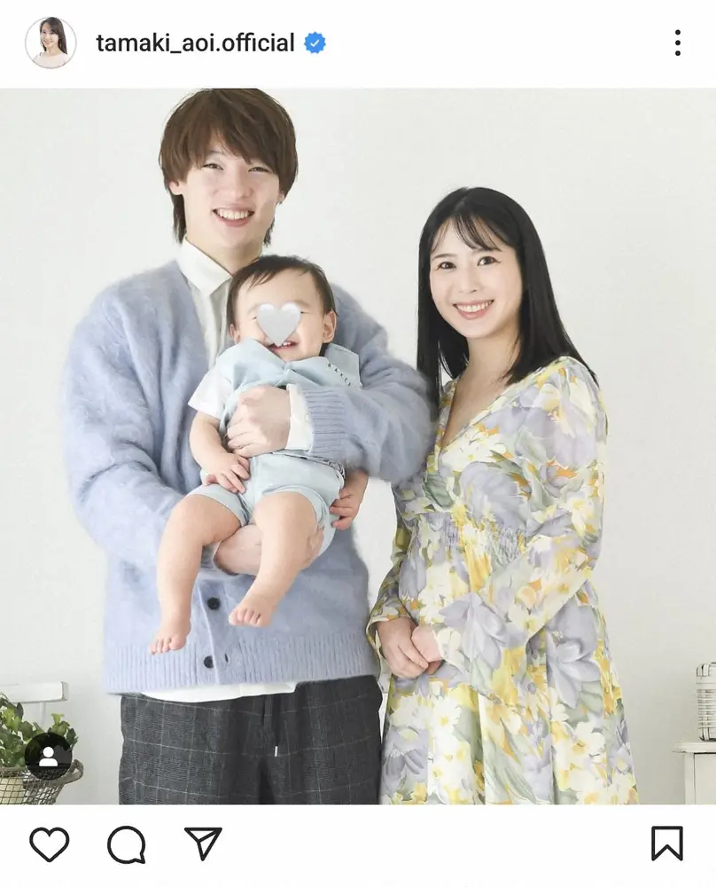 【画像・写真】卓球・松平健太の妻・玉木碧　第2子妊娠と産休入り報告　昨年1月に第1子男児出産報告