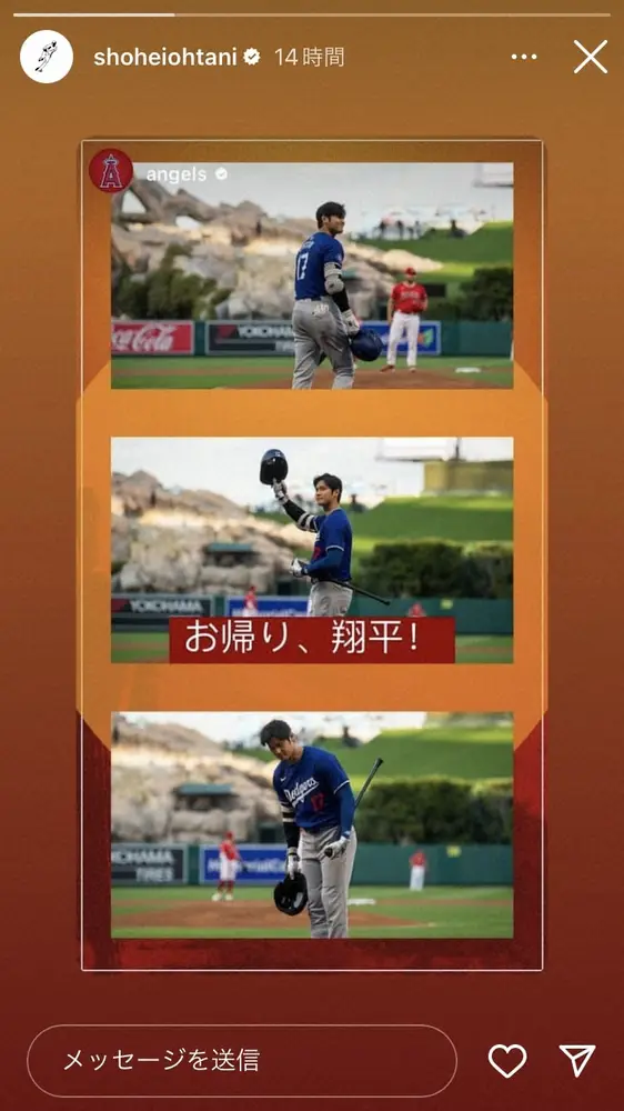 【画像・写真】ファンが涙…大谷、騒動後初のインスタ投稿（＠shoheiohtani）