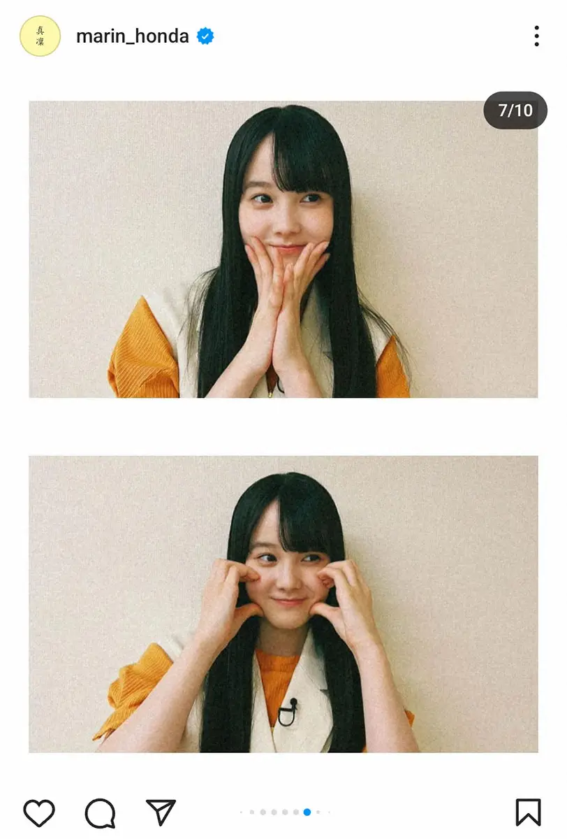 【画像・写真】本田真凜さんインスタグラム（＠marin_honda）から