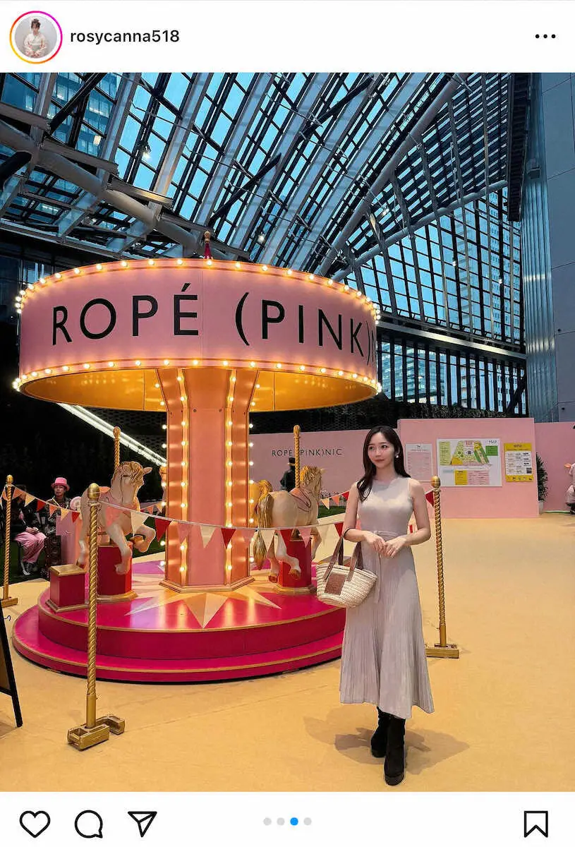 【画像・写真】ロペピクニックのイベントでの全体ショット。藤田かんなのインスタグラム（＠rosycanna518）から。