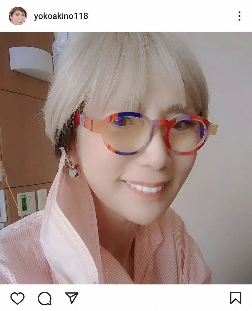 【画像・写真】秋野暢子　内視鏡手術から「無事生還しました。オペは大成功」と報告　「すっかり元気です」