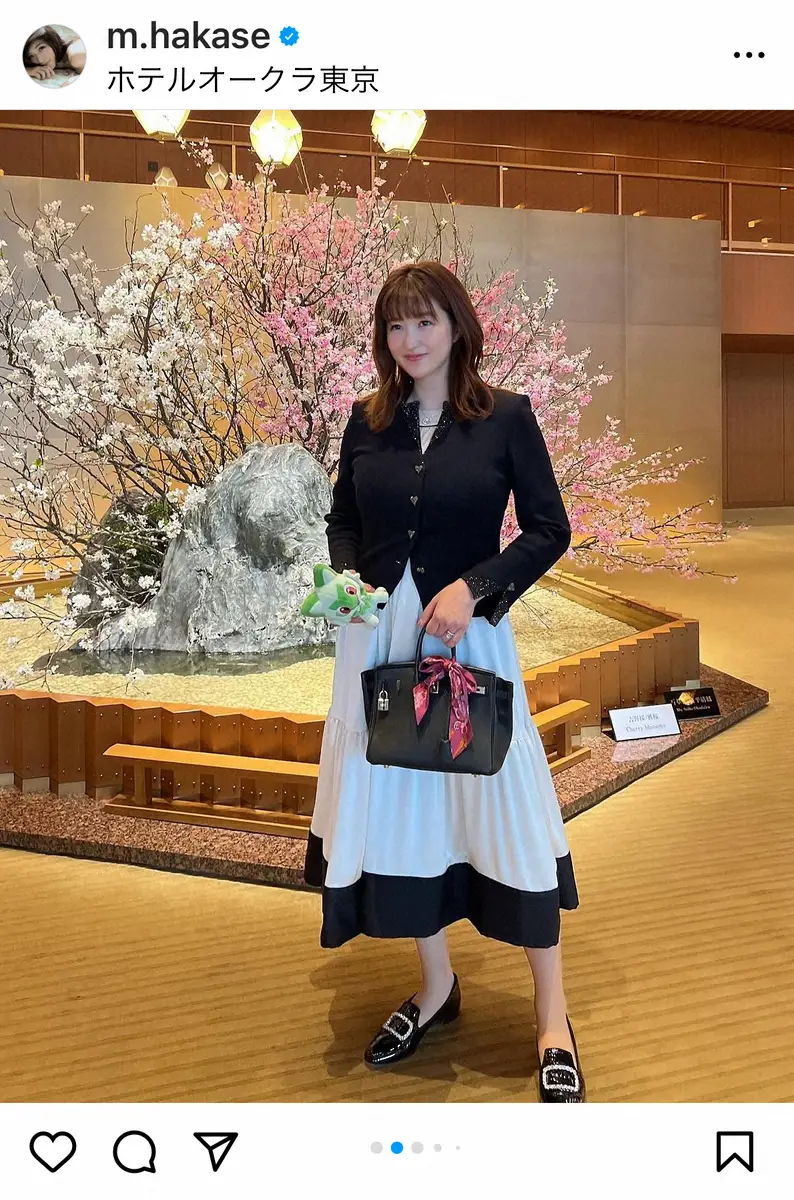 【画像・写真】葉加瀬マイ　長男の幼稚園入園を報告　清楚な入園式コーデも披露「何着ようかなーと何ヶ月も前から考えて」