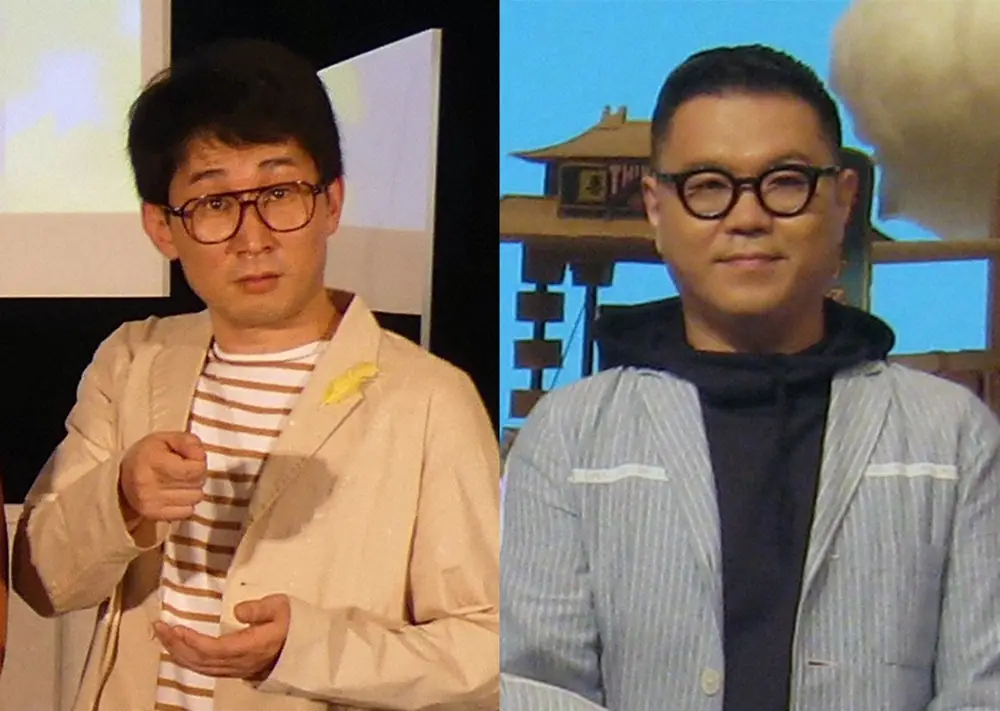 【画像・写真】お笑いコンビ「シソンヌ」が連続テレビ小説「虎に翼」第8話にゲスト出演、原告側（妻側）の弁護士役に扮したじろう（左）と被告側（夫側）の弁護士役に扮した長谷川忍。コンビ2人揃っての朝ドラ出演は初