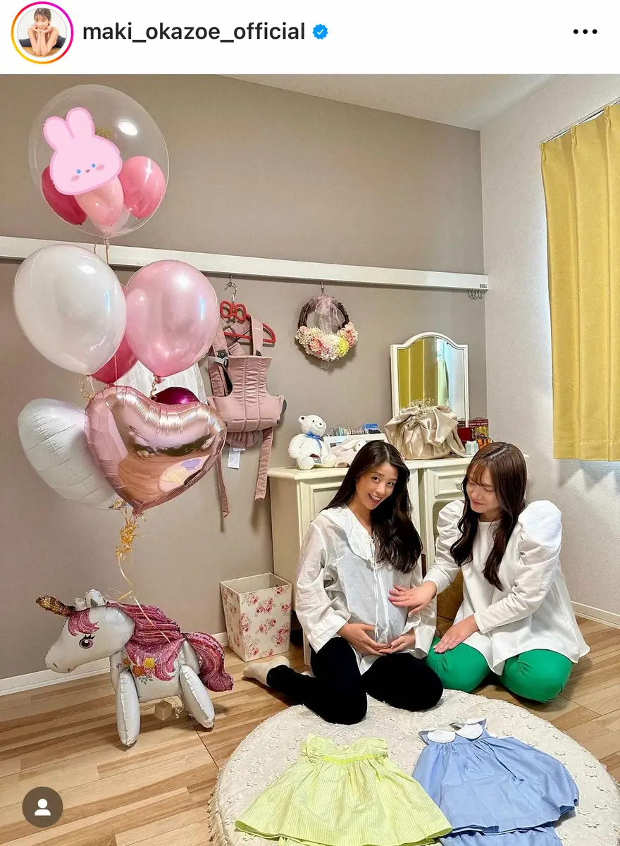 【画像・写真】第1子妊娠中の岡副麻希　最近は「寝汗びっちょり」「眠りが浅い」悩み明かす　臨月ショットも公開　