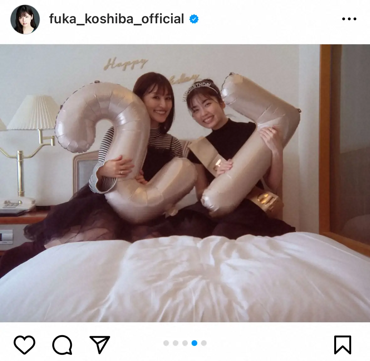 【画像・写真】小芝風花　27歳の誕生日を報告　ケーキを前にしたティアラ姿が「可愛すぎる」「お姫様みたい」と話題