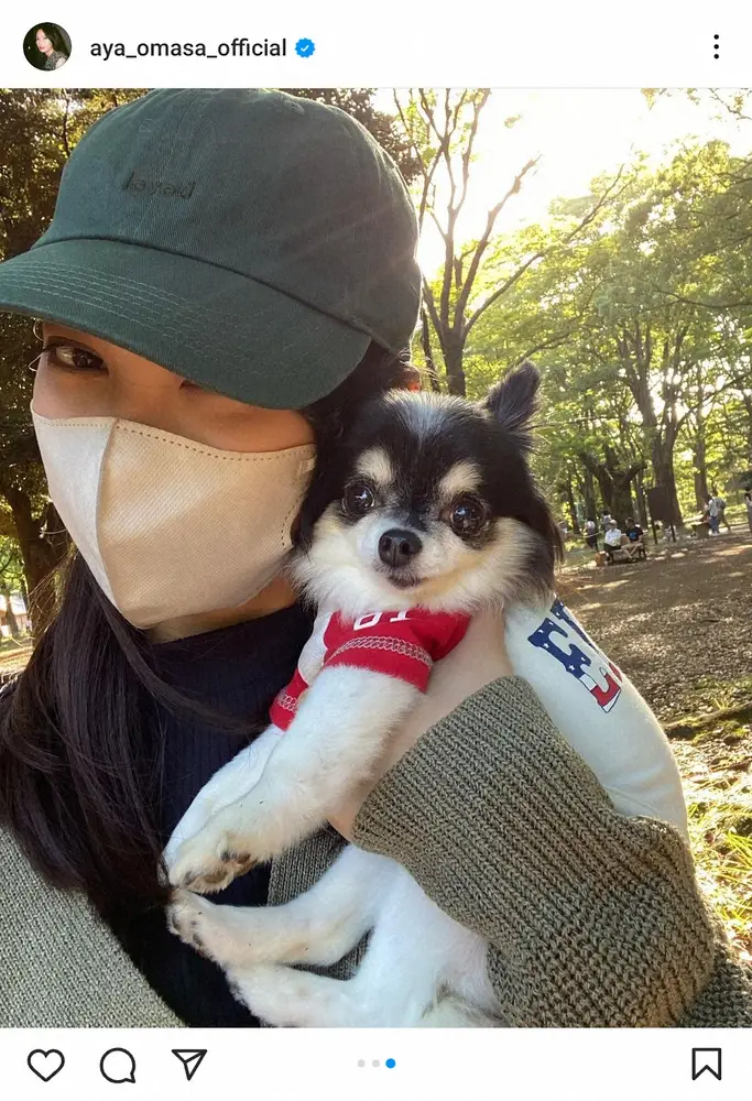 【画像・写真】大政絢　19歳から共に暮らした愛犬の死を報告「ココはお空に旅立ってしまいました」