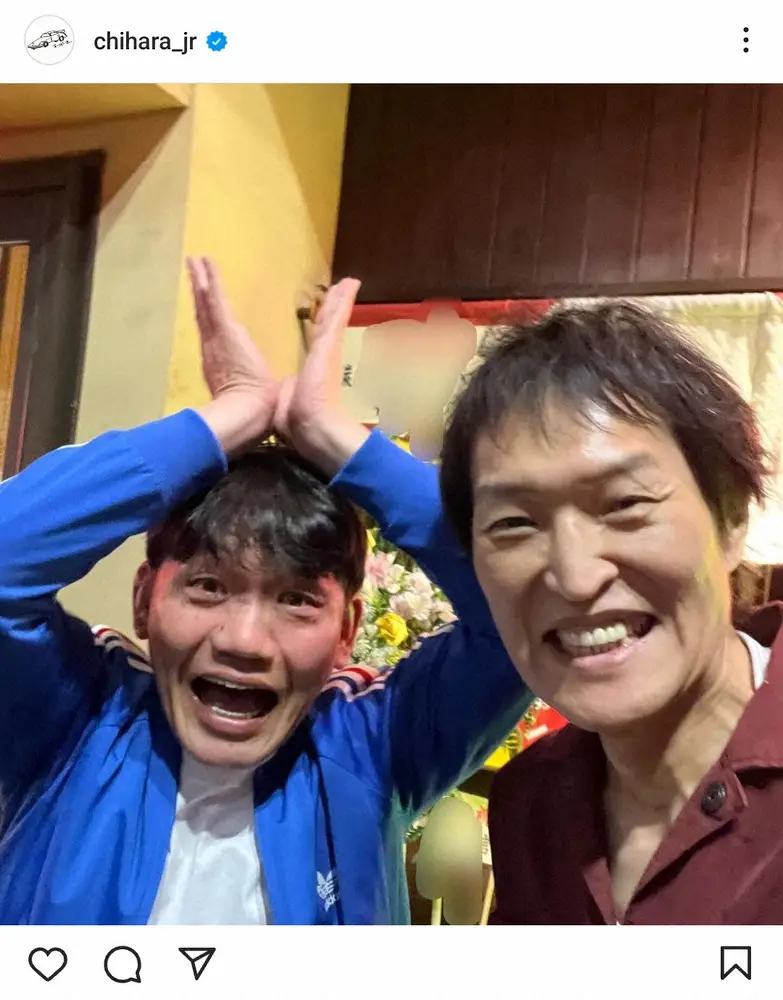 【画像・写真】千原ジュニアは遭遇しすぎ！？「ばったりピスタ～チオ」人気芸人との2ショットに「二人とも大好き」の声