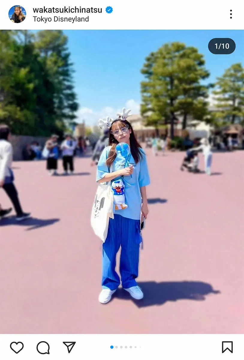 【画像・写真】若槻千夏公式インスタグラム（＠wakatsukichinatsu)から