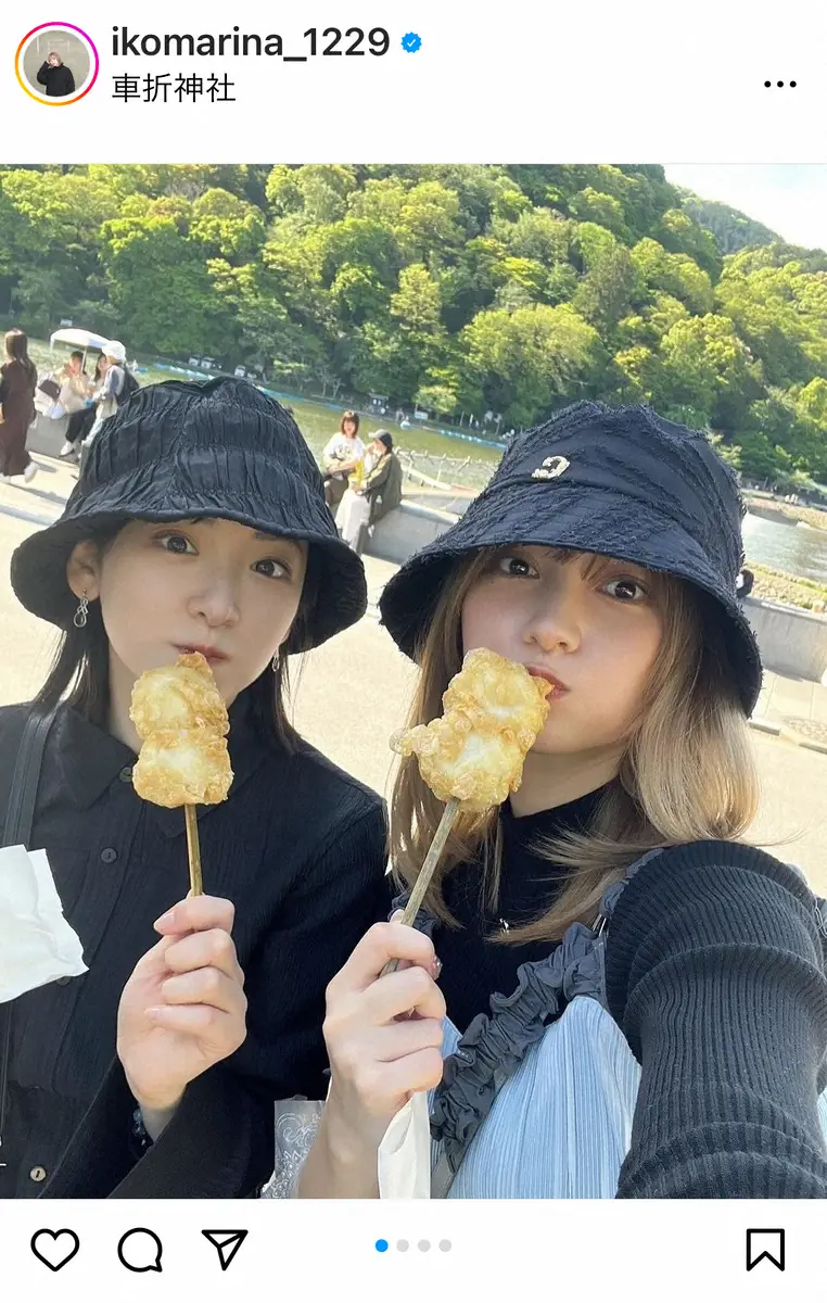 【画像・写真】生駒里奈　「超絶美女」超人気コスプレイヤーとの京都縁結びツアー報告「御朱印集めがこんな楽しいとは」