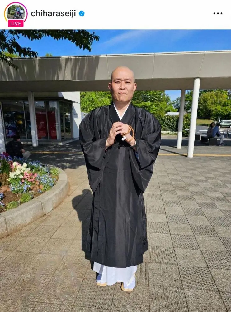 【画像・写真】千原せいじ「和尚さんになりました」　天台宗の得度式で「千原靖賢（せいけん）和尚」に