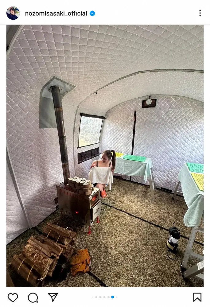 【画像・写真】佐々木希　乗馬&広々テントサウナの旅行写真に「モンゴルかと思った」「女神降臨してたんですか」の声