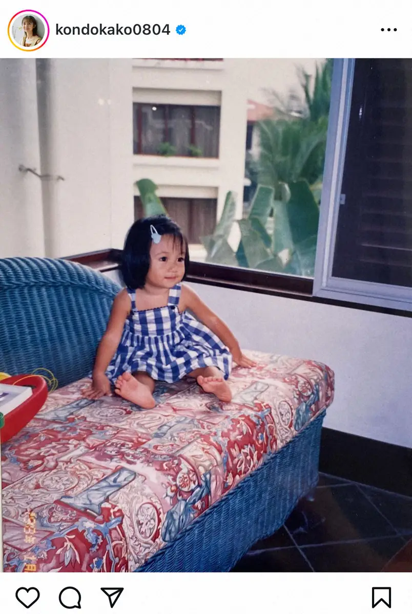 【画像・写真】TBS近藤夏子アナ　マレーシア時代の幼少期ショットに「激カワ」「本当に可愛らしい」の声