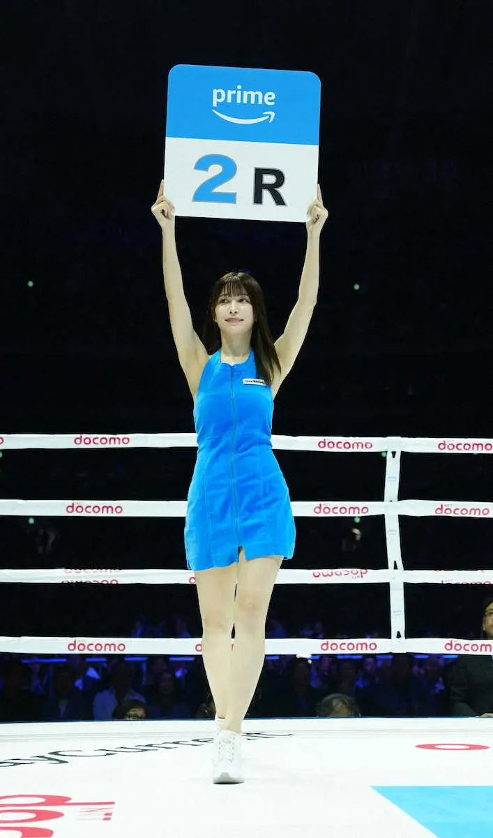 【画像・写真】ラウンドガール“2トップ”雪平莉左＆新唯が東京Dを魅了「ベッピンすぎる」「これはやばい」の声