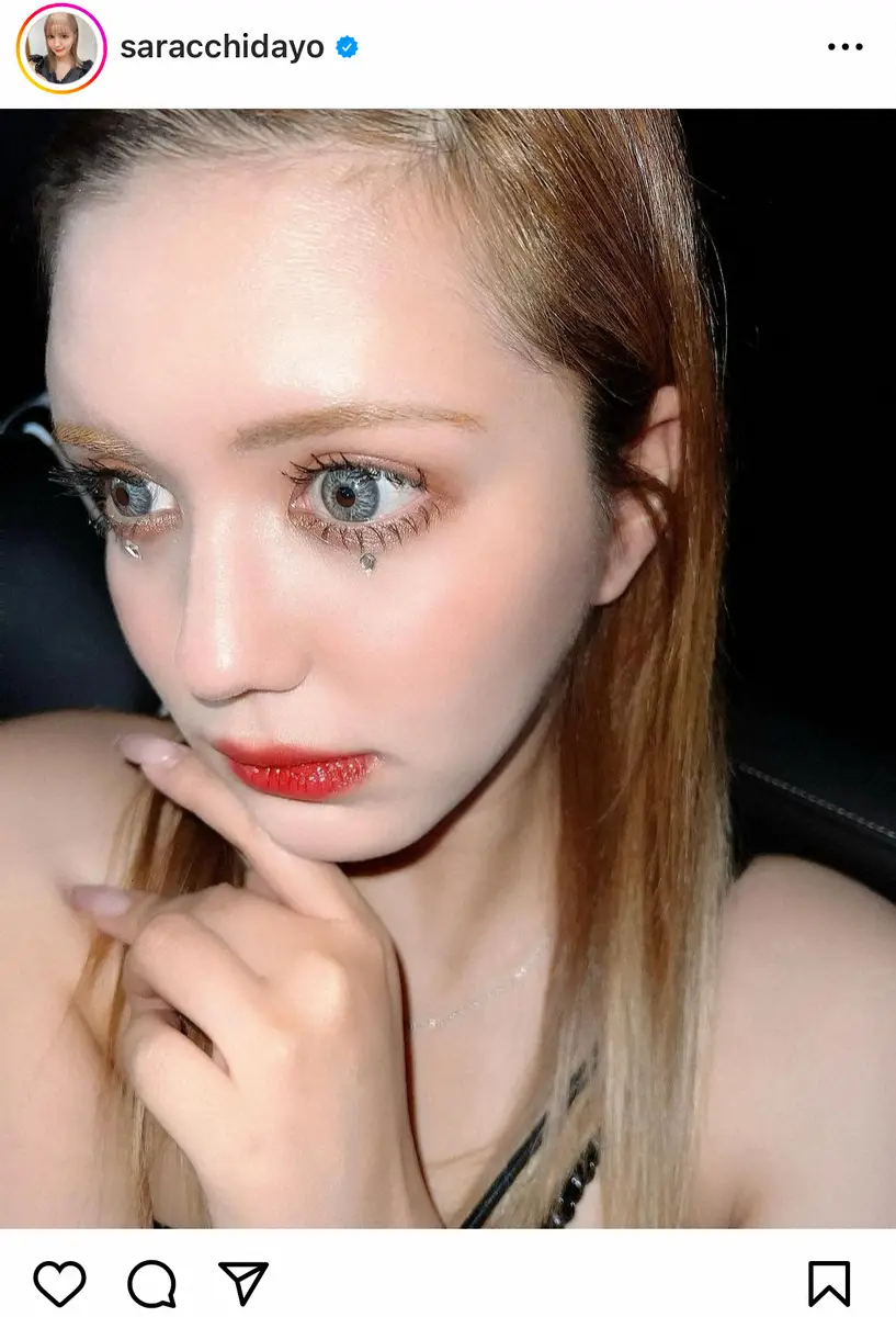 【画像・写真】元人気Popteenモデル「ブルーアイ」で印象一変　ファンも驚き「めっちゃハーフ！！」「お人形さん」