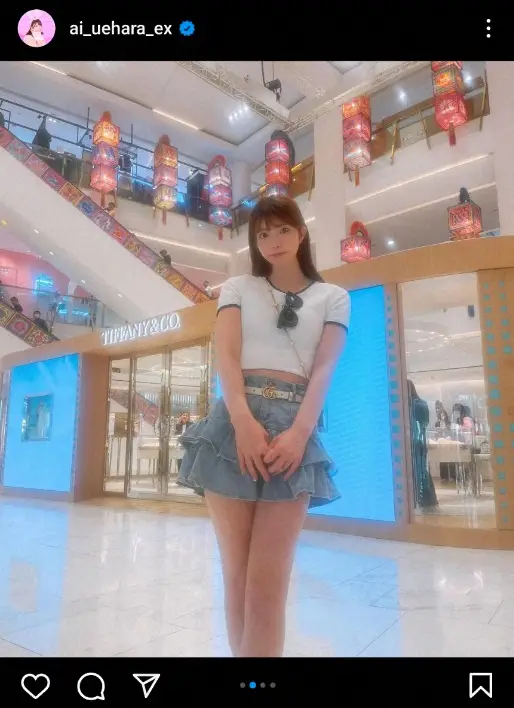 【画像・写真】上原亜衣　シースルーの白シャツ姿披露に「こういうのが良い」「相変わらずのオーラ」「素敵」