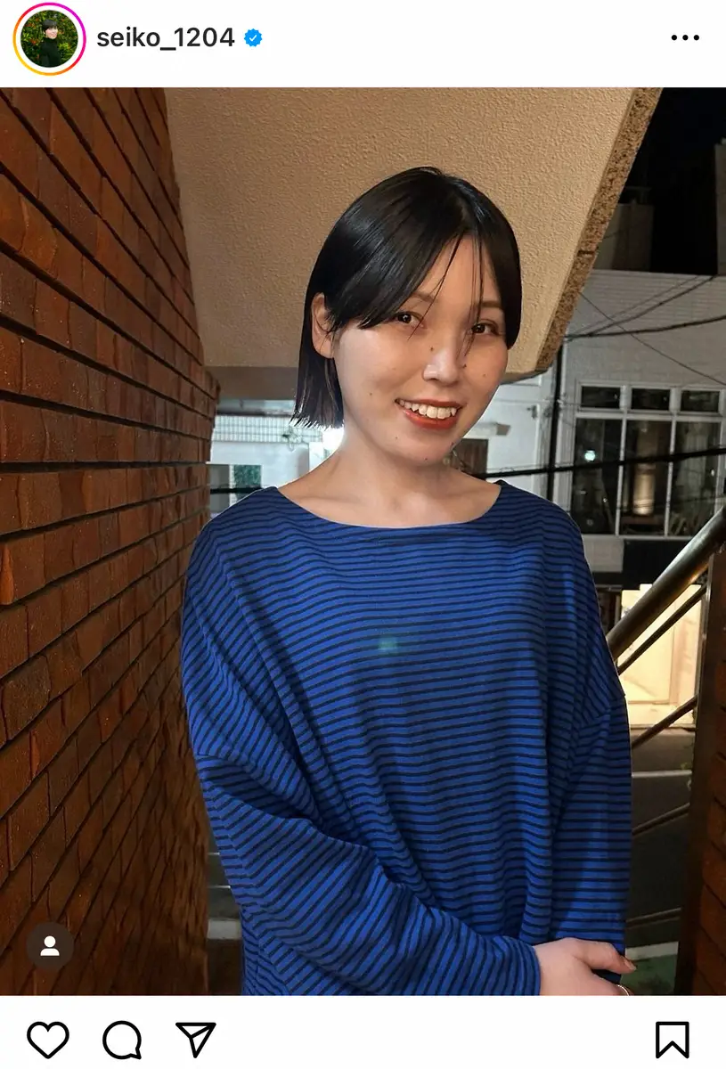 【画像・写真】元・尼神インターの誠子　吉本退所から約2カ月…最新ショットに反響「雰囲気変わった？」「可愛い」の声