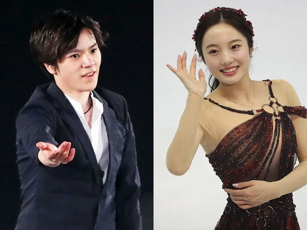 【画像・写真】宇野昌磨さん（左）と本田真凜さん