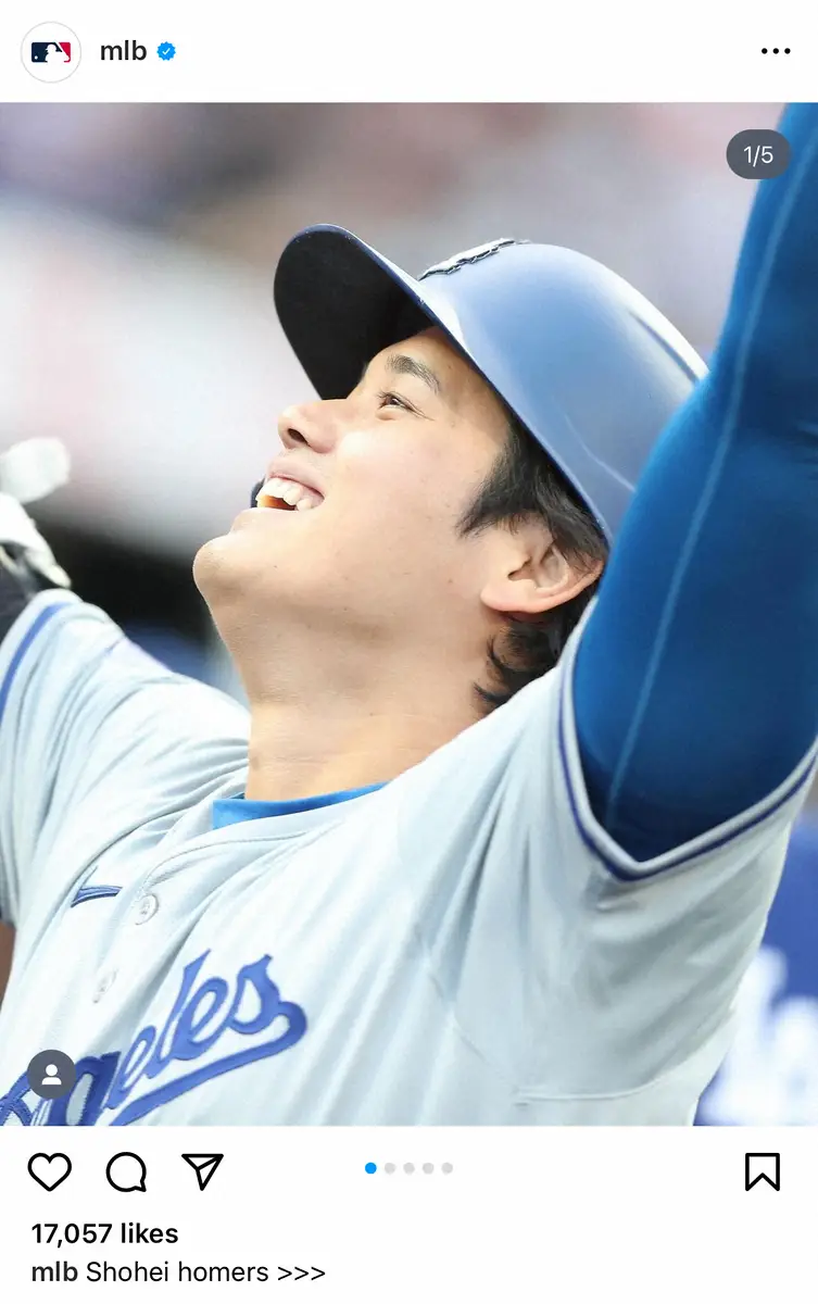 【画像・写真】スプラッシュヒット寸前特大12号にMLB公式「大谷からの大爆発」　ファンも驚がく「オオタニ・ボンズ」