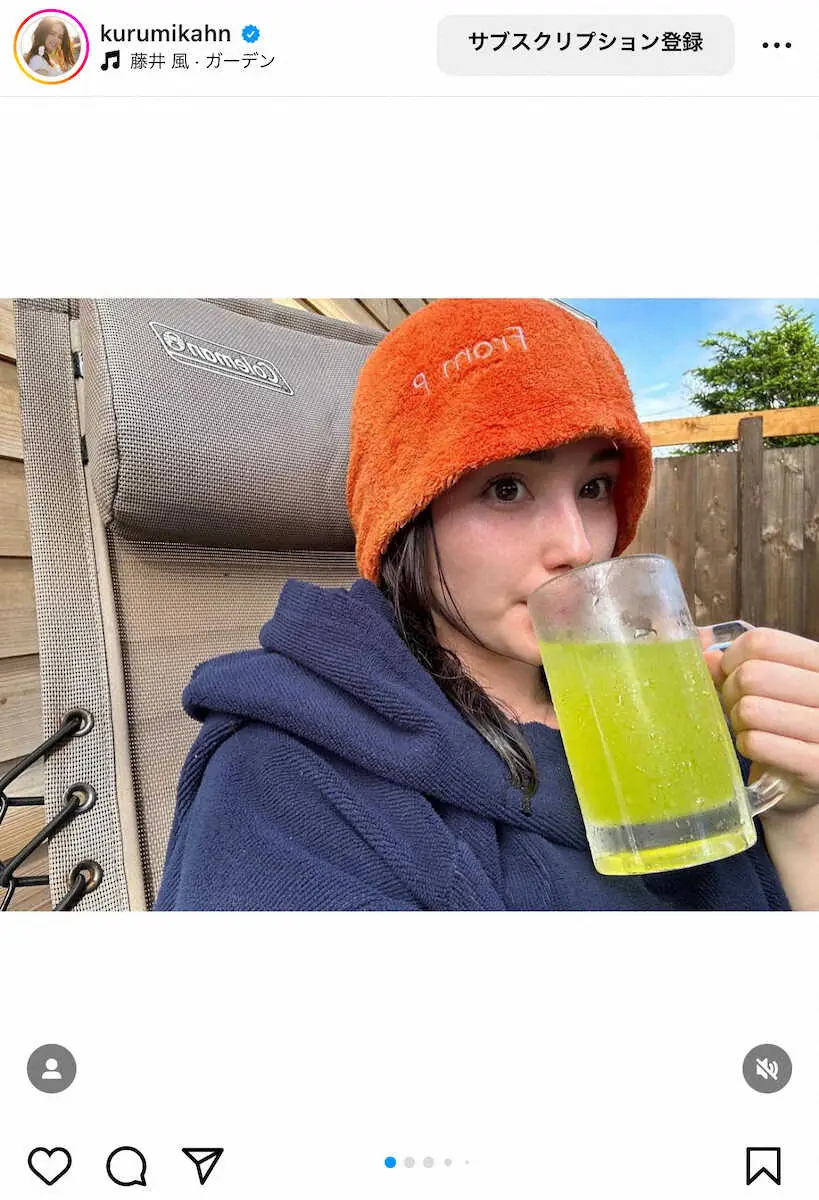 【画像・写真】蒼瀬くるみの公式インスタグラム（＠kurumikahn）から