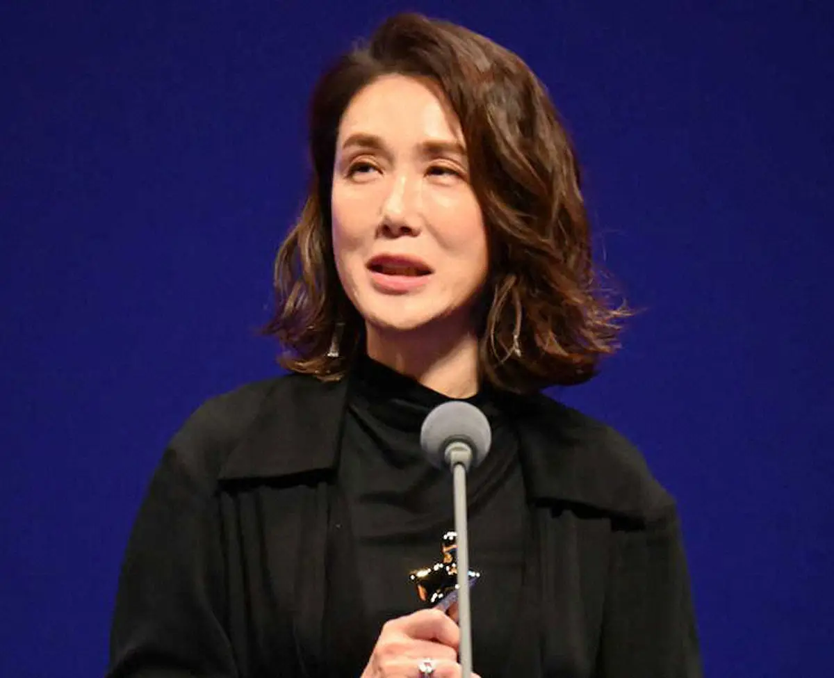 【画像・写真】「第33回日本映画批評家大賞」に出席した筒井真理子（撮影・小渕　日向子）