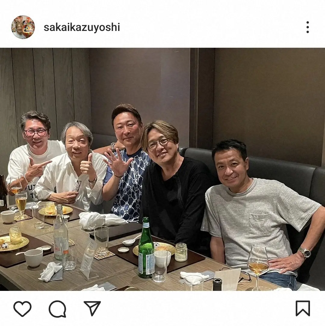 【画像・写真】酒井一圭　人気タレント、元プロ野球選手らと人気タレントの退院祝い「凄いメンバー」「よかった」の声