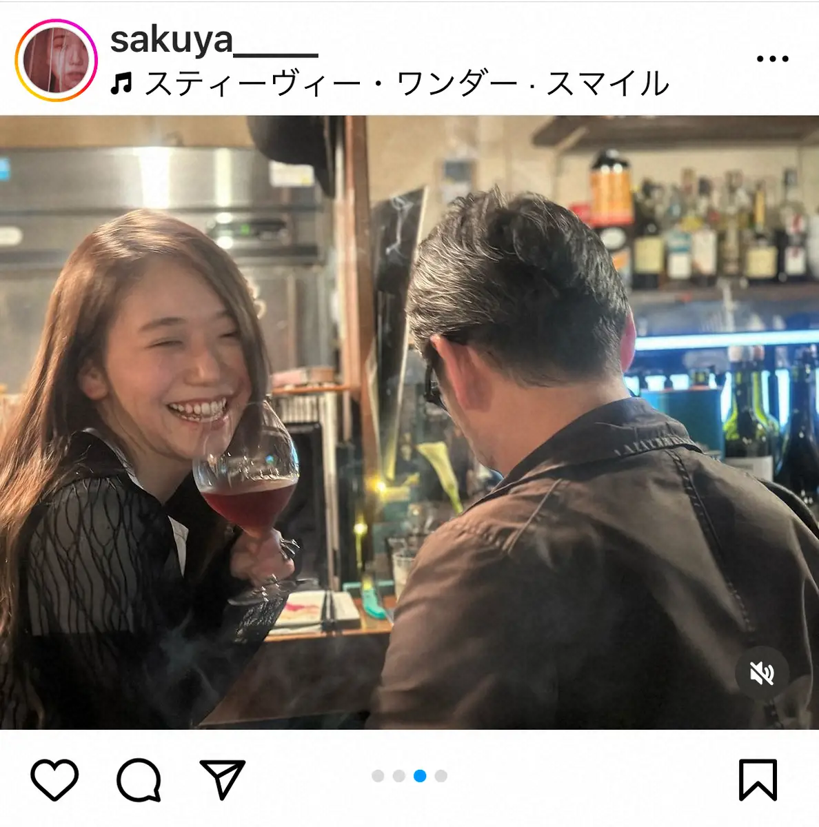 【画像・写真】広田レオナ長女で女優の咲耶　父・吹越満とのデートショット公開「最高で最強の親子」「絵になる」の声