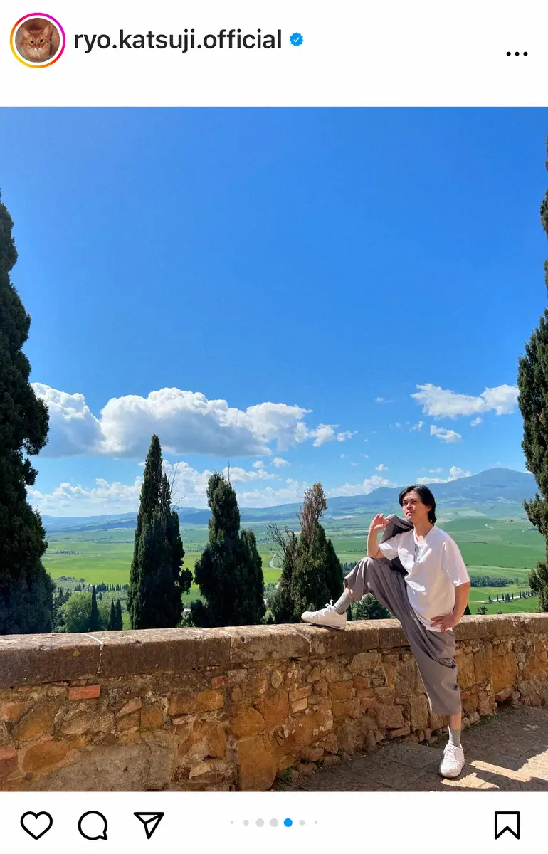 【画像・写真】勝地涼　親友の人気アイドルとのイタリア旅行ショット公開「仲良すぎでしょ」「お顔似てきてません？」