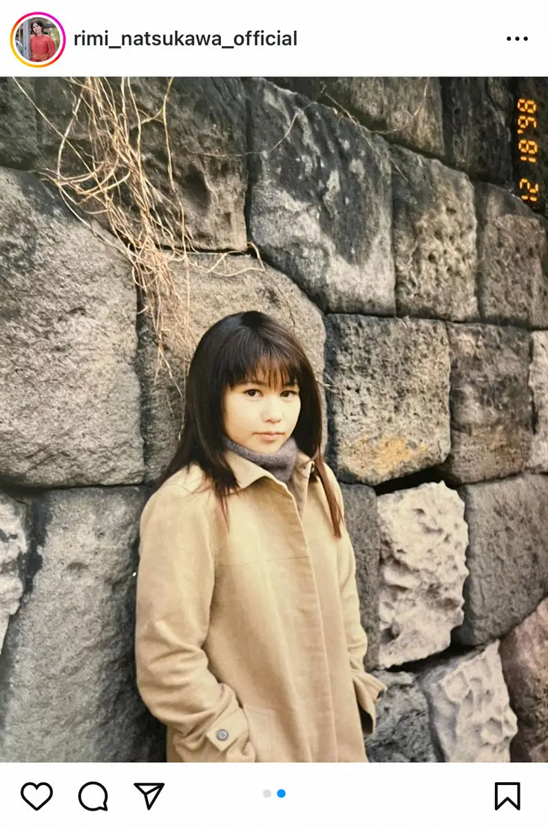 【画像・写真】夏川りみ　26年前の「デビュー前の写真」披露に「美少女」「桜井日奈子ちゃんかと」の声